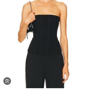 Miaou Charcoal Corset Top